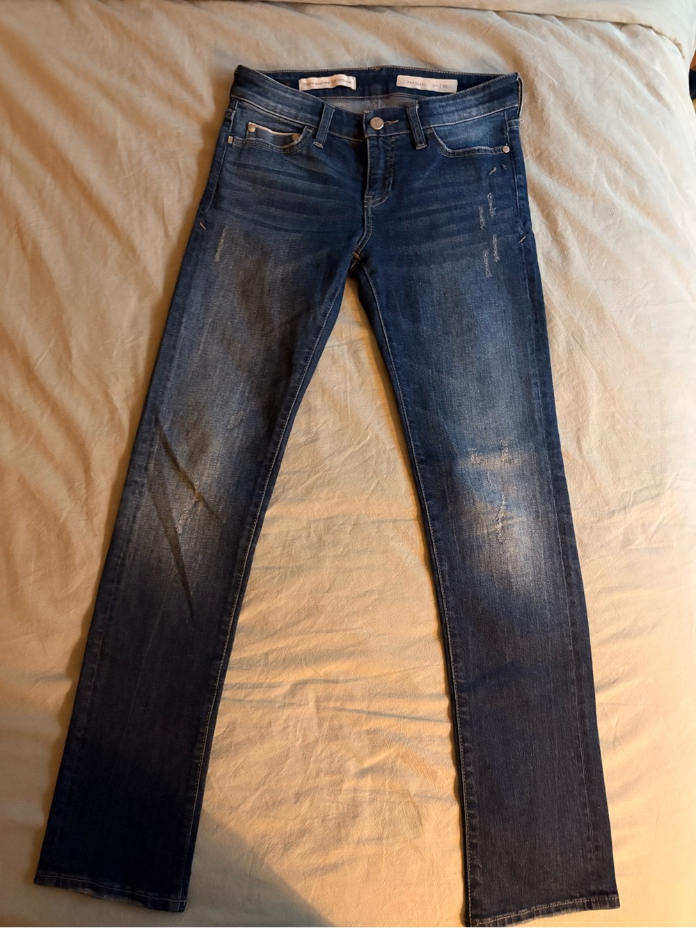 Anthropologie Pilcro The Letterpress Women's Parallel Denim Jeans Distressed 25
